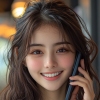 bhatti0718_a_girl_on_a_phone_call_smiling_wearing_blue_--ar_4_35ff9849-b8eb-41a6-a71b-3cfe26823d38_0